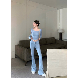 SET ÁO BODY QUẦN ỐNG LOE ĐEN