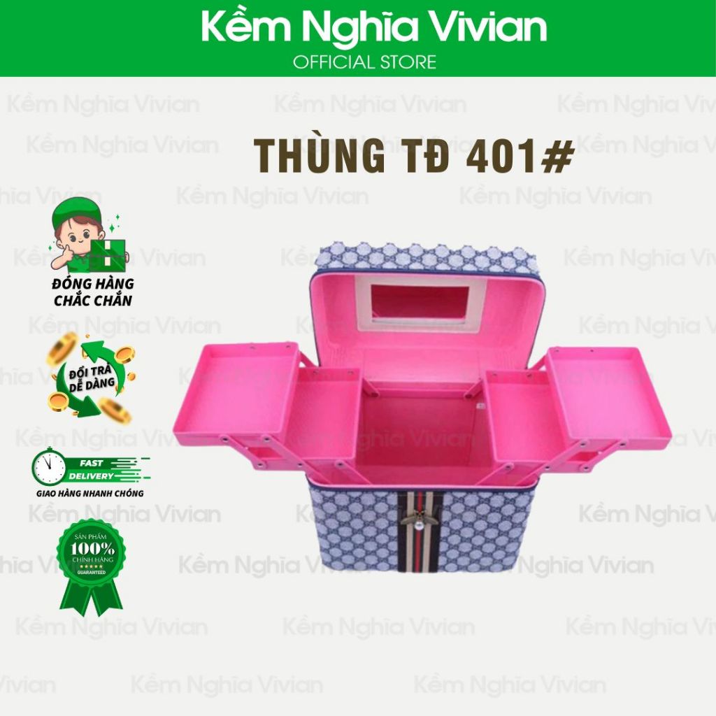 Thùng đựng trang điểm TĐ 401# (MP7778)