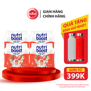 Lốc 24 Chai Thực phẩm bổ sung Nước uống sữa trái cây Nutriboost Energyze Blend 297ml/Chai Sale 15.4