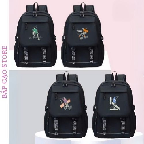 Balo vải nam nữ Ulzzang phong cách Unisex đi học đi làm, balo thời trang BG1804 - Bắp Gạo Store