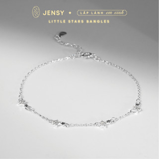 Lắc Tay Bạc S925 CAO CẤP JENSY "Little Stars" LTARS3745. Vòng Tay Bạc Nữ