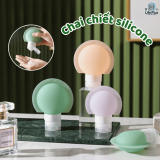  Chai Chiết Dầu Gội Sữa Tắm Silicone Chai Chiết Mĩ Phẩm Mềm Mại An Toàn Dung Tích 60ml BC02 -Life Plus 