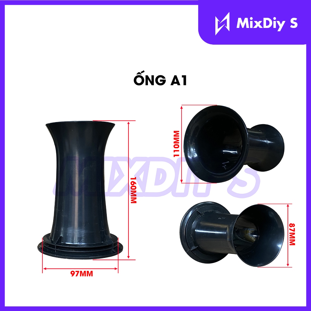 Ống thông hơi cong nhiều loại siêu đẹp cho loa DIY