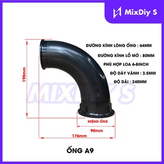 Ống thông hơi cong nhiều loại siêu đẹp cho loa DIY