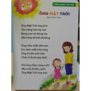 Sách Thơ Cho Bé Tập Nói, Tập Đọc ( Phiên bản mới tặng kèm Sticker )