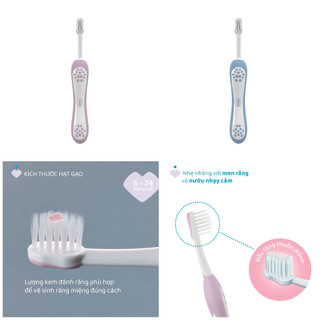 Bàn chải đánh răng Chicco cho bé từ 6m+