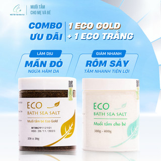 Muối Tắm Bé Sinh Dược Eco Thành Phần Thiên Nhiên Không Chất Tạo Bọt Giúp Làm Sạch Da An Toàn Cho Bé 400g