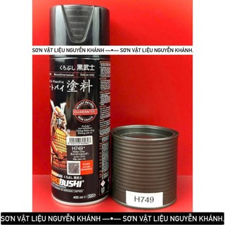 H749-sơn xịt samurai màu xám mờ (matte grey)