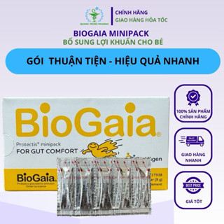 Men vi sinh BioGaia Protectis minipack Dạng gói bột, cải thiện hệ tiêu hoá cho bé Thụy Điển hộp 30 gói