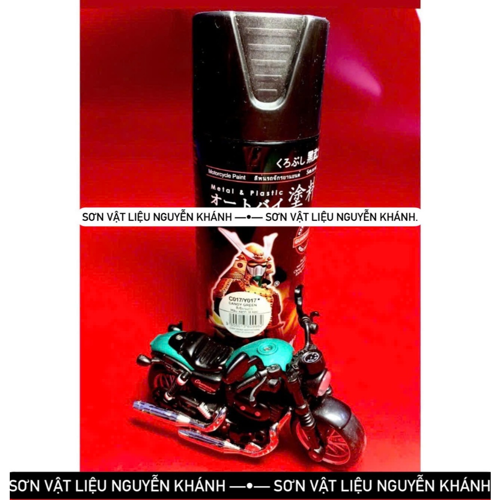 C017/Y017-xịt samurai màu xanh candy