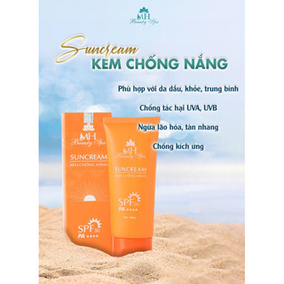   Tặng dưỡng mi MH  kem chống nắng vật lý MH Beauty 