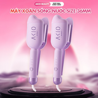 Máy xoăn sóng nước Hippie Size 36mm AKIO BEAUTY màn hình LCD điều chỉnh