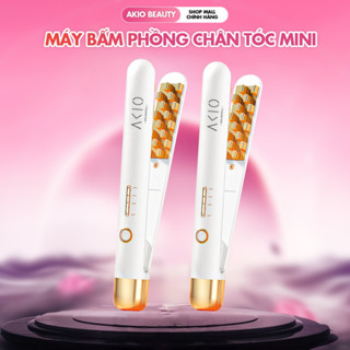 Máy bấm phồng chân tóc mini AKIO chân vuông, máy dập phồng tóc 4 mức độ chỉnh nhiệt