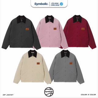 Áo Khoác Zip Jacket Nylon khoá kéo Detroit Symbolic