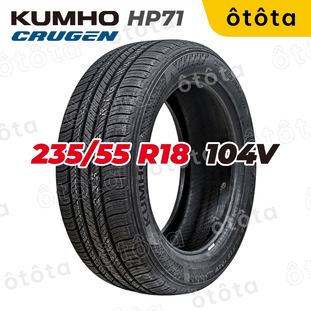 Lốp ô tô Kumho 235/55 R18 104V Crugen HP71 – Chính Hãng BH 5 năm (235/55R18, 235 55 R18)