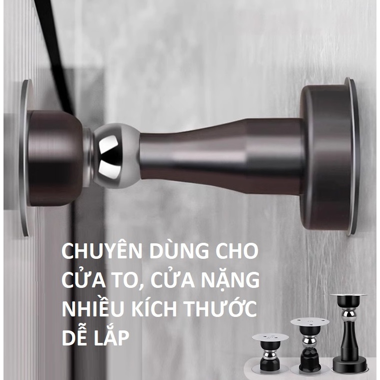 Chặn cửa chống va đập, chặn cửa siêu hít, Nam châm hít cửa mạnh chuyên cho cửa nặng, to, giữ cửa chắc chắn