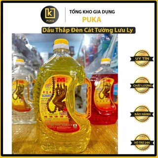 Dầu Thắp Đèn Cát Tường Lưu Ly 1.2kg – Dầu Đèn Thờ Cúng, Cháy Lâu, Không Khói
