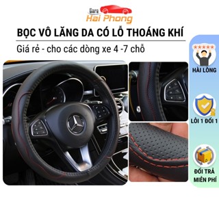 Bọc vô lăng da, có lỗ thoáng khí GIÁ RẺ size 38cm phù hợp các dòng xe ô tô