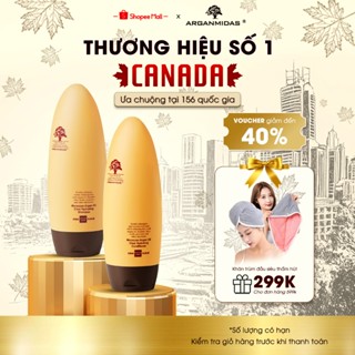 Cặp Dầu Gội Xả  Arganmidas Dưỡng Tóc Bóng Khỏe Tinh Chất Argan Oil Cao Cấp Cho Tóc Khô Xơ Rối Suôn Mượt 450ml