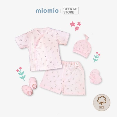 Set 5 Món Đồ Cộc Mùa Hè Cài Lệch Sơ Sinh MIOMIO - Thiết Kế Mùa Hè Thoáng Mát  Dễ Chịu Bé Trai, Bé Gái