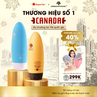 Combo dầu gội và dầu xả dưỡng tóc, phục hồi Keratin Arganmidas - 450ml