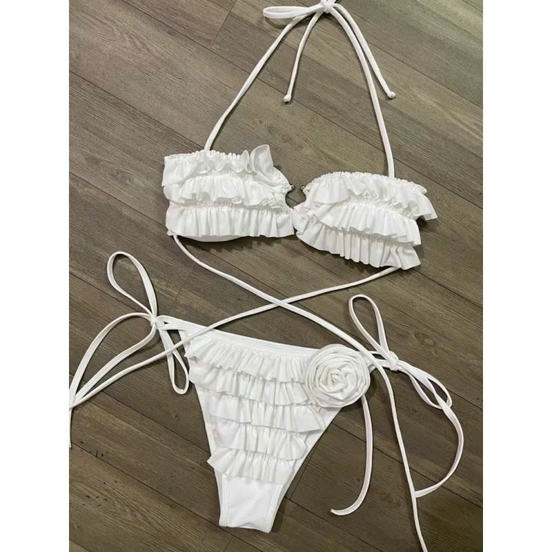 Bộ đồ  bơi 2 mảnh , Bikini đi biển bèo đính hoa quyến rũ khoe trọn số đo 3 vòng ODERI | BigBuy360 - bigbuy360.vn