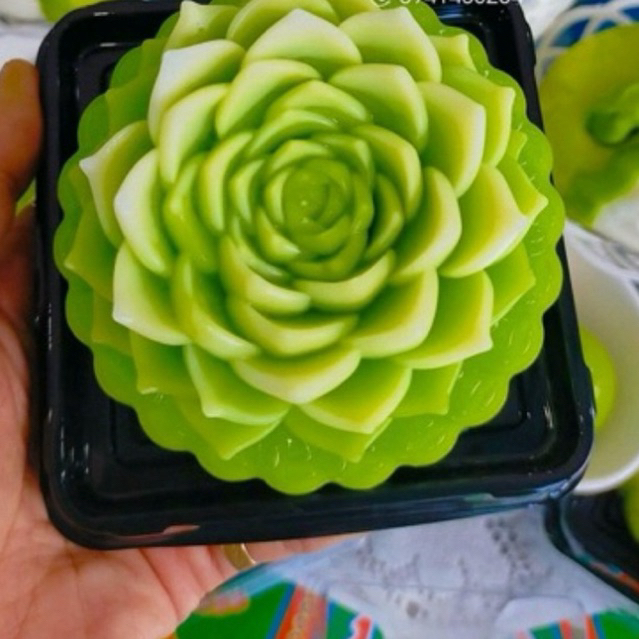 Khuôn silicon hoa sen đá sr308