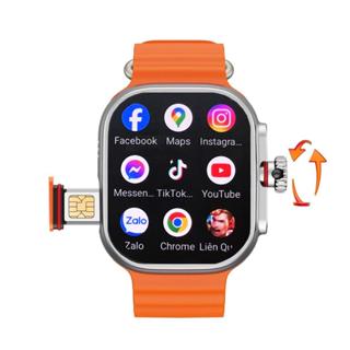 Đồng hồ thông minh S10 Ultra 5G Camera 180 độ, lắp sim nghe gọi 4G, Màn Super Amoled, Android 8.1, Ram 4GB, pin 1280mah