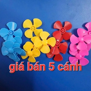 giá bán 5 Cánh quạt nhựa mini 4 cánh  cánh 4cm/6cm/8cm trục 2mm