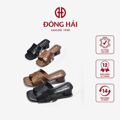  Dép Cao Gót Zuciani Da Mềm Đế Trụ - DCL05