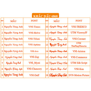 Dấu tên , dấu chức danh , dấu chức vụ