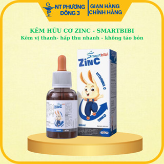 ( tặng bàn chải điện, quạt tích điện)  Zinc kẽm cho bé smartbibi giúp bé ăn ngon, đề kháng tốt