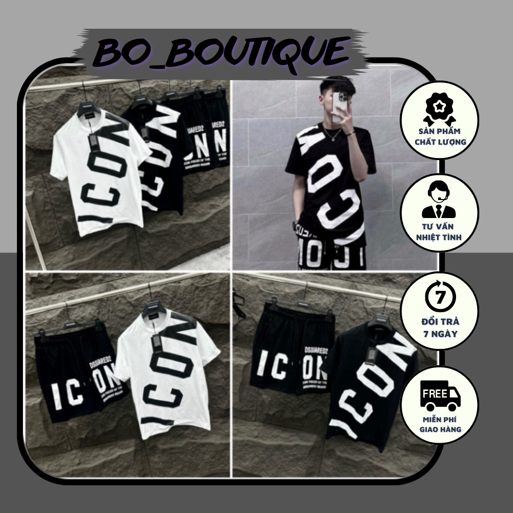 Hot Bộ Quần Áo Thun DSQ Chữ Icon Chéo Hotrend Hè 2024,Mẫu Quần Áo Hè Nam Hot Siêu Thoáng Mát, Bộ Đồ Hè Nam DSQ Chất Siêu