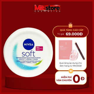 Kem Dưỡng Ẩm Nivea Soft Của Đức 200ml, Dưỡng Ẩm Và Cải Thiện Tình Trạng Khô Da, Nứt Nẻ