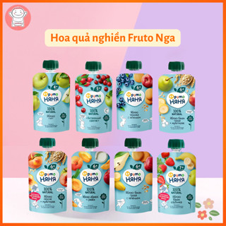 Hoa quả nghiền Fruto Nga cho bé ăn dặm