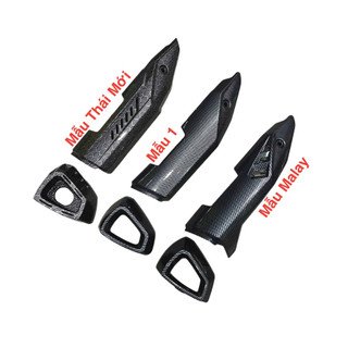 Bộ Ốp Pô Winner X V1 V2 V3 Sơn Carbon, Ốp Che Bô, Chụp Đuôi Bô Xe Winner X, Ốp Ống Xả