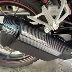 Bộ Ốp Pô Winner X V1 V2 V3 Sơn Carbon, Ốp Che Bô, Chụp Đuôi Bô Xe Winner X, Ốp Ống Xả