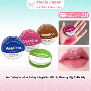 Son Dưỡng Vaseline Dưỡng Hồng Mềm Môi Lip Therapy Hộp Thiếc 20g