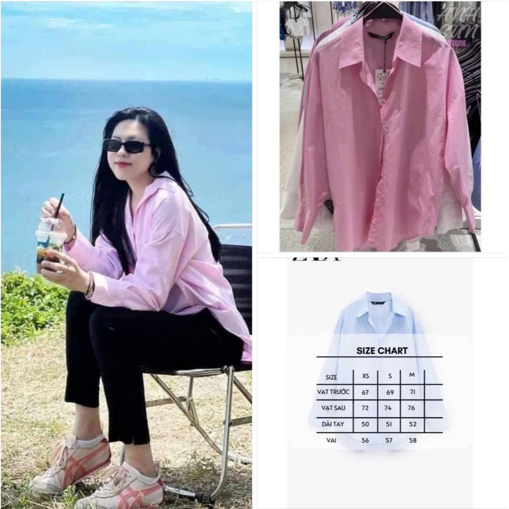 Áo sơ mi nữ Zar hồng  - Chất Oxford Linen cao cấp, form rộng giấu quần, nhẹ nhàng, nữ tính | BigBuy360 - bigbuy360.vn