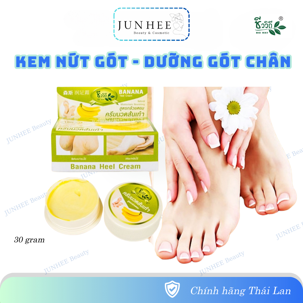 [ JUNHEE AUTH ] Kem nứt gót chân hương chuối Thái Lan