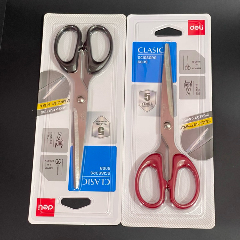 Kéo cắt Deli nhỏ lớn 6009/6010 chính hãng