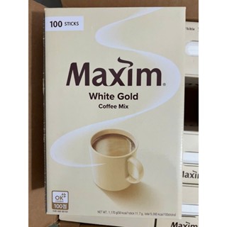 CÀ PHÊ MAXIM HÀN QUỐC WHITE GOLD MIX HỘP 100 GÓI 맥심 커피 화이트 골드
