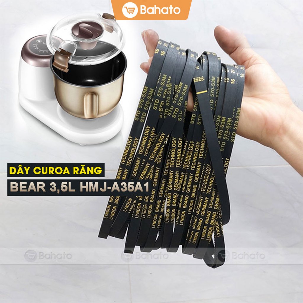 Dây curoa máy đánh bột - nhồi bột hiệu Bear A35A1 3,5L