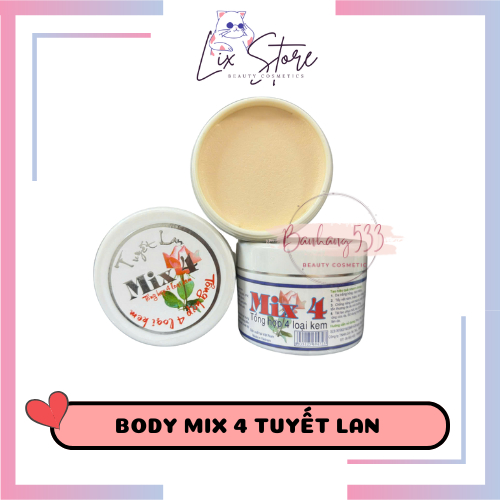 [1 Hộp] Kem dưỡng trắng da Body Mix 4 Tuyết Lan