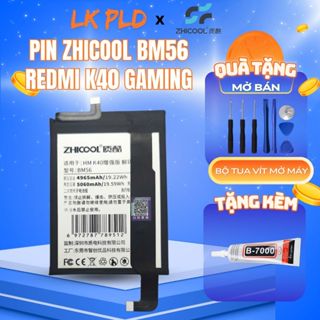 Pin Redmi K40 Gaming hãng Zhicool, Mã pin BM56, Dung lượng 5065mAh,Tặng kèm bộ tua vít mở máy