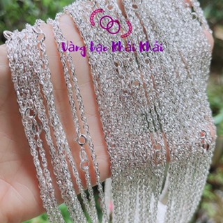 Dây kép xoắn Bạc ta đủ cỡ 45cm , 50cm , 55cm cho nam và nữ - Dây chuyền Bạc nam nữ - Vàng Bạc Khải Khải