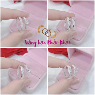 Tuyển tập Nhẫn đôi bạc ta siêu hot , sang chảnh , sáng bóng - Nhẫn cặp bạc ta - Vàng Bạc Khải Khải