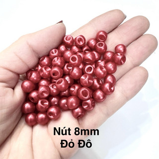 70- 140 Hạt Nhựa Nút Ngọc Trai 8mm-10mm Trang Trí