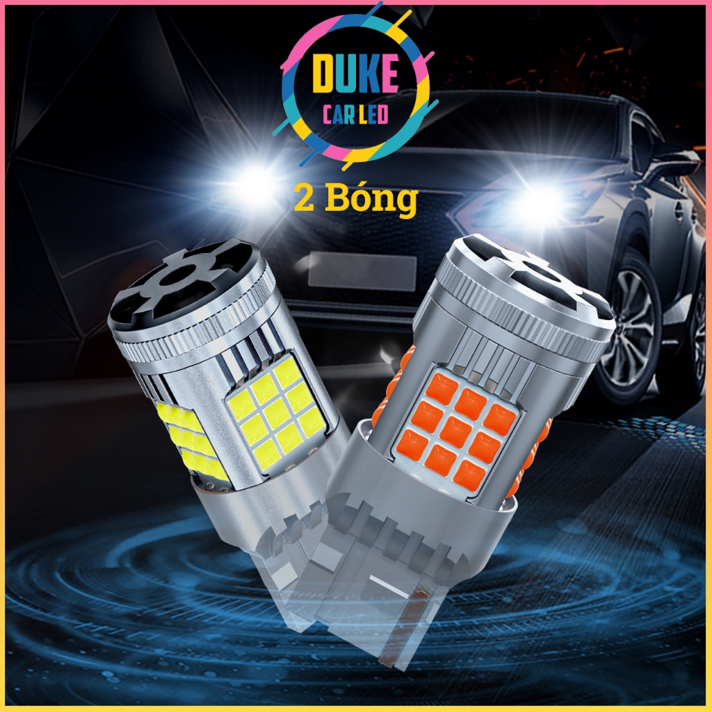 2 Bóng đèn Led xi nhan PY21W 1156 BAU15S 150 độ chân chéo Bóng đèn xi nhan 36 Led SMD 3030
