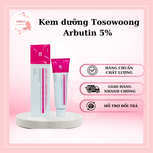 Kem Arbutin 5% Tosowoong Hàn Quốc 50ml, kem dưỡng trắng da mờ nám arbutin 5% - Sarlly Cosmetic